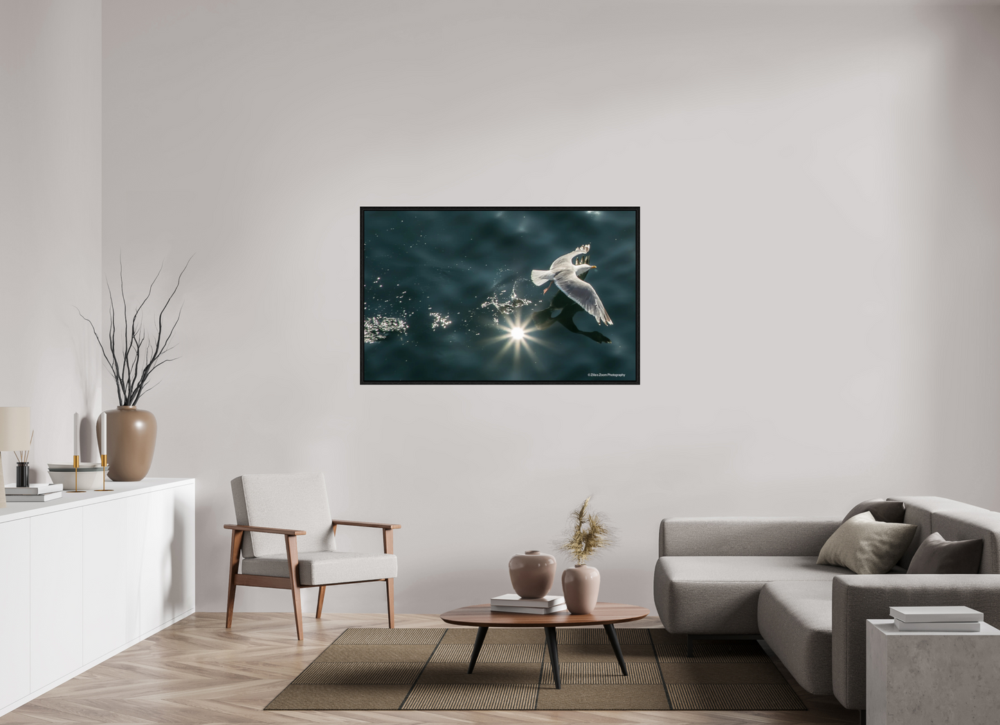 56 x 35″, Floater Frame Zillas Zoom Image 360