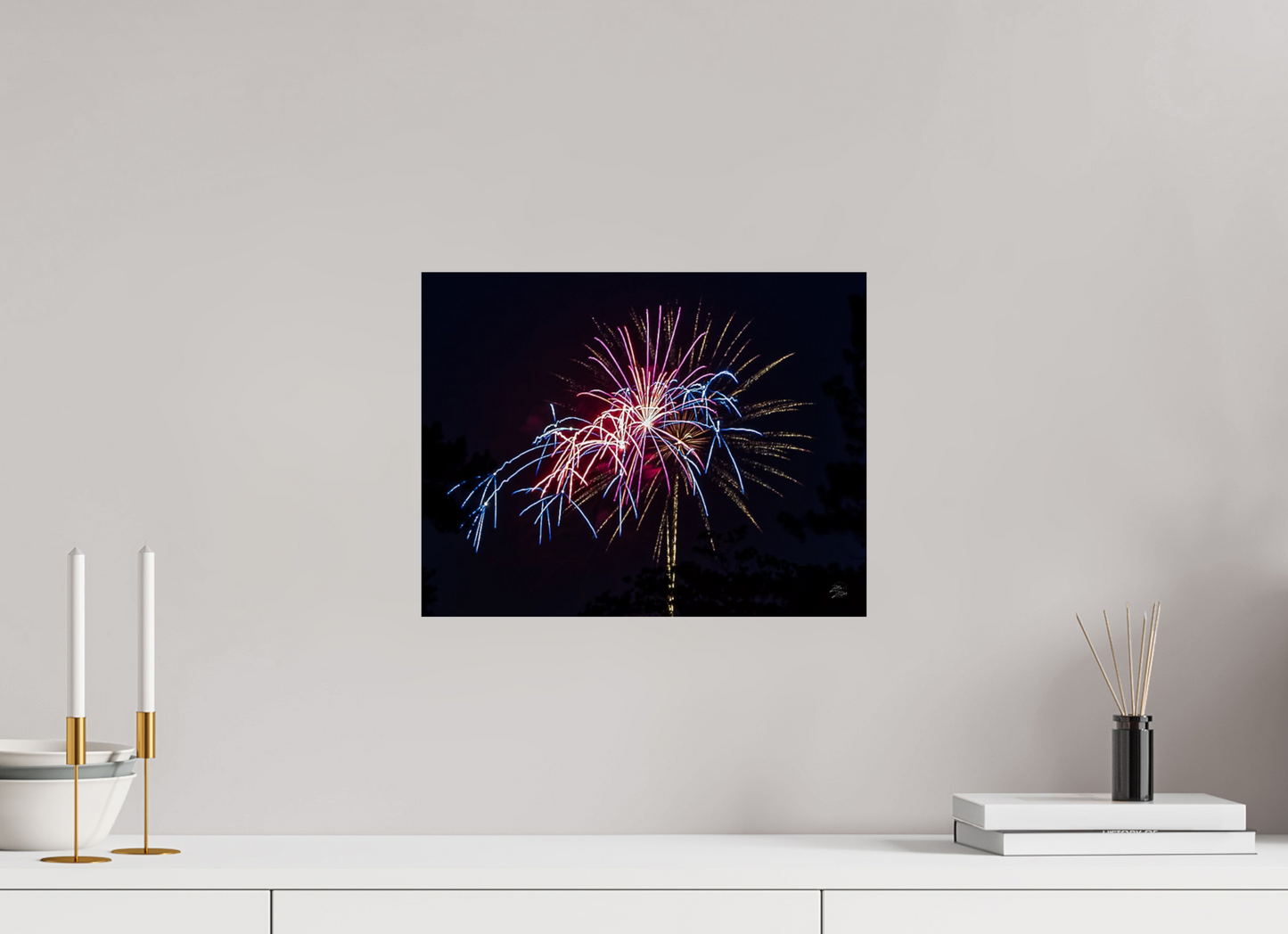 15.5 x 12″, Photo Print On Fuji Crystal DP II Fireworks #1