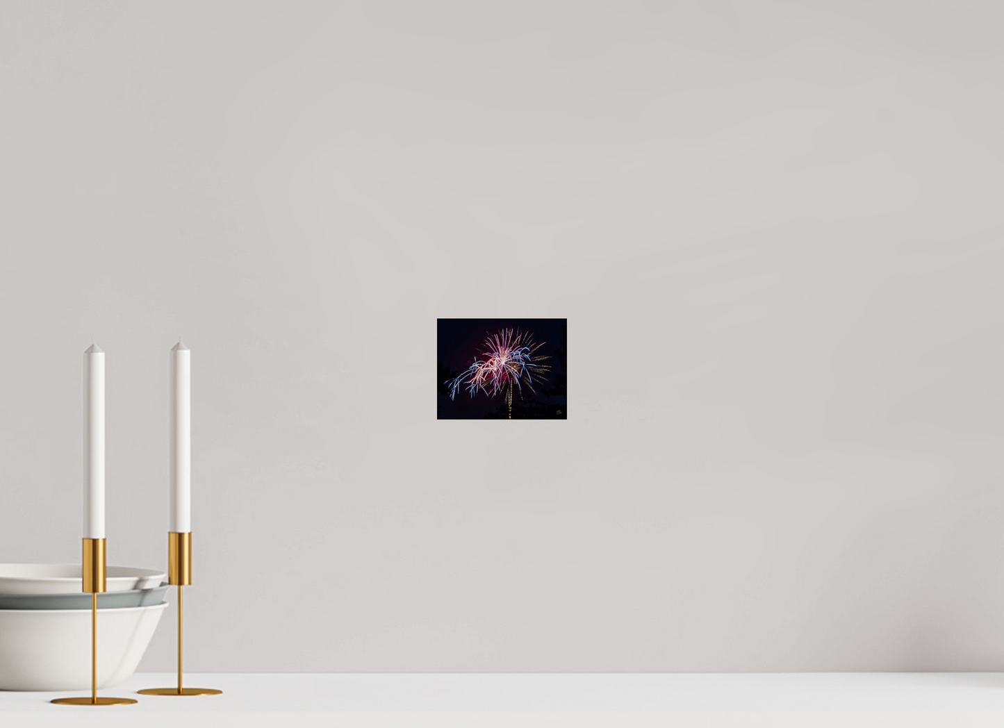 5.2 x 4″, Photo Print Under Acrylic Glass Fireworks #1